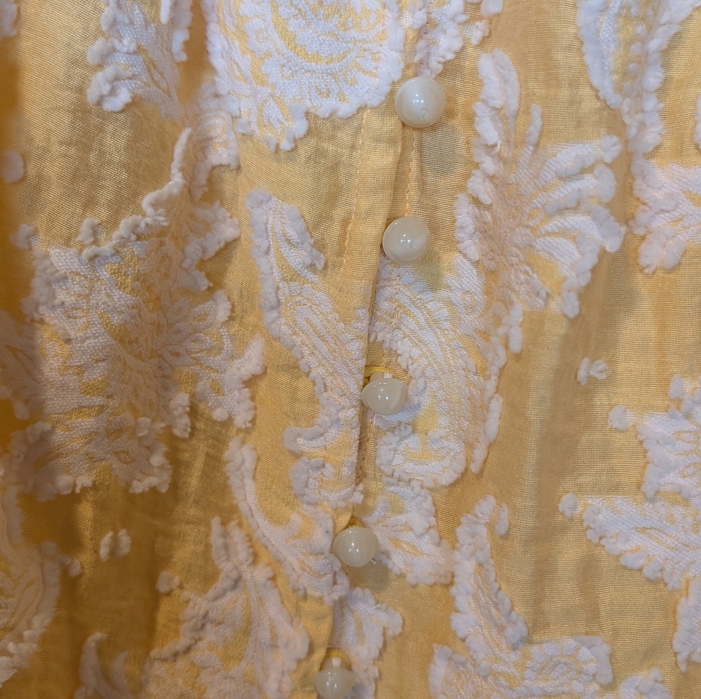 Anthropologie Yellow "Yvonne" Top Size S - Picture 10 of 15